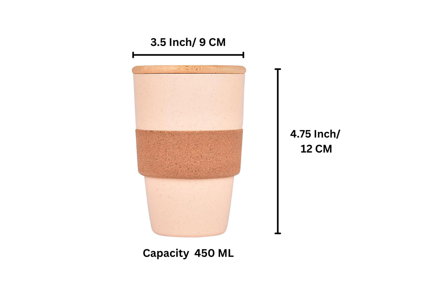 Eco-Friendly Cork Mug 450ml (Set of 5)
