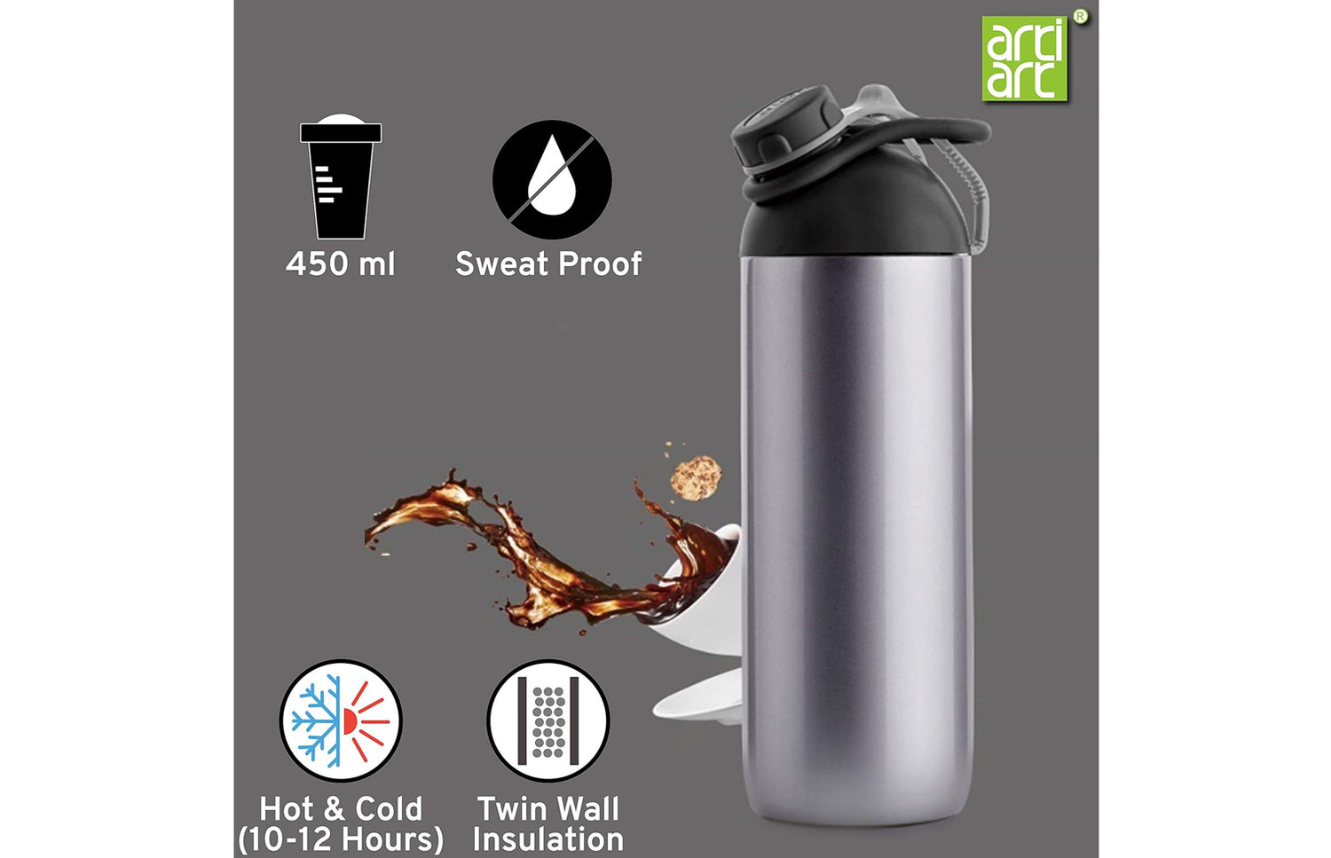 Artiart Artist Spill Proof Bottle 450ml (Set of 2)