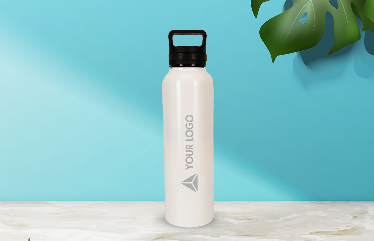 Stainless Steel MWB-122 Bottle 1000ml-White (Set of 5)