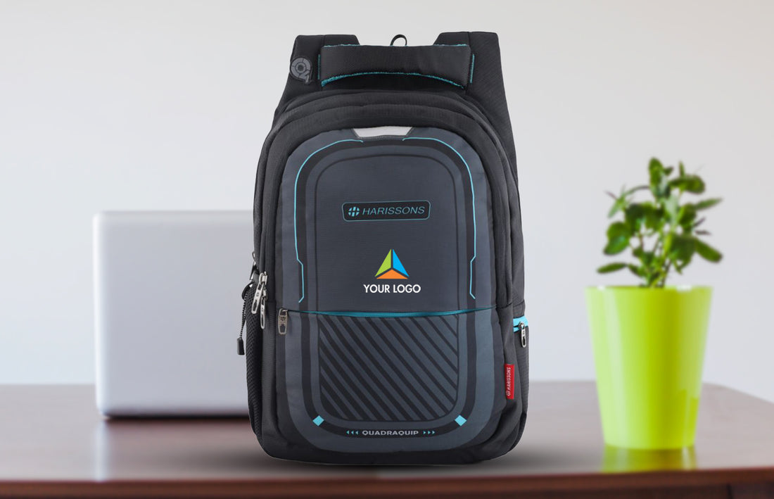 Harissons Verge Laptop Backpack-Black/Teal