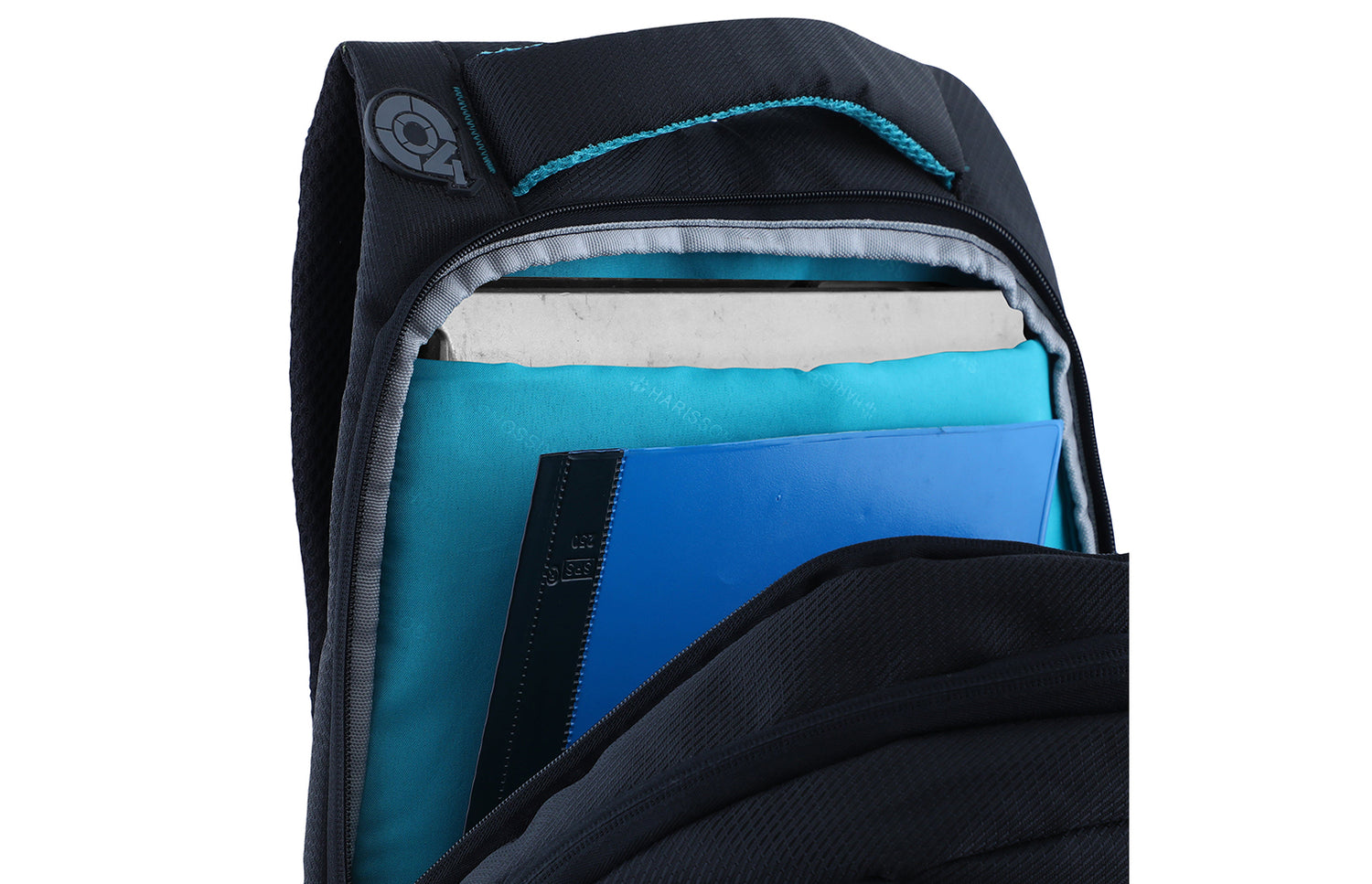 Harissons Verge Laptop Backpack-Black/Teal