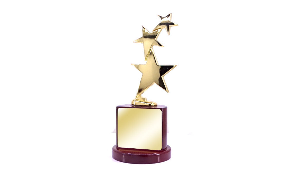 Metal 3 Star Trophy