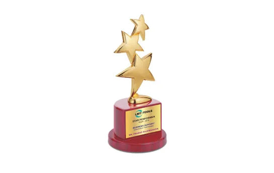 Metal 3 Star Trophy