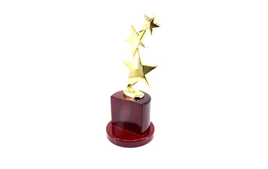Metal 3 Star Trophy