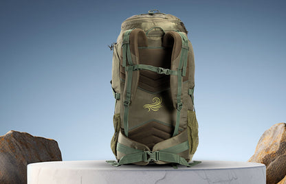 Tripole AIR 62 Litre Travel And Hiking Rucksack-Green Jacquard