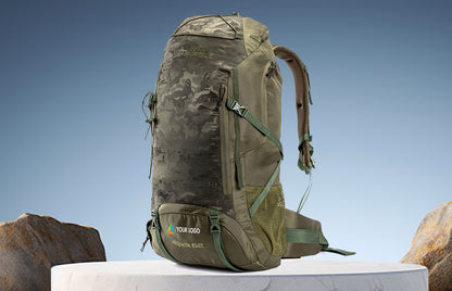 Tripole AIR 62 Litre Travel And Hiking Rucksack-Green Jacquard