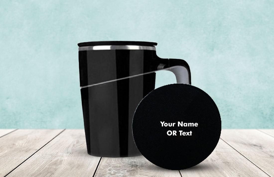 Artiart Grace Spill Proof Mug 470ml-Black (Set of 2)