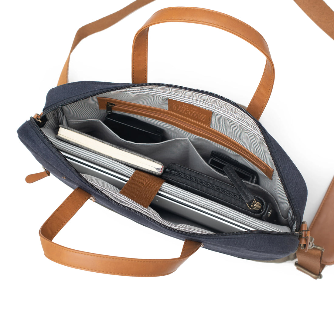 Oblique Oliver Laptop Messenger Bag-Olive