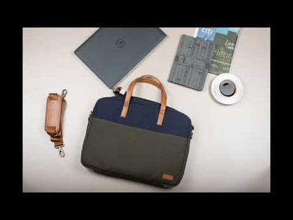 Oblique Oliver Laptop Messenger Bag-Olive